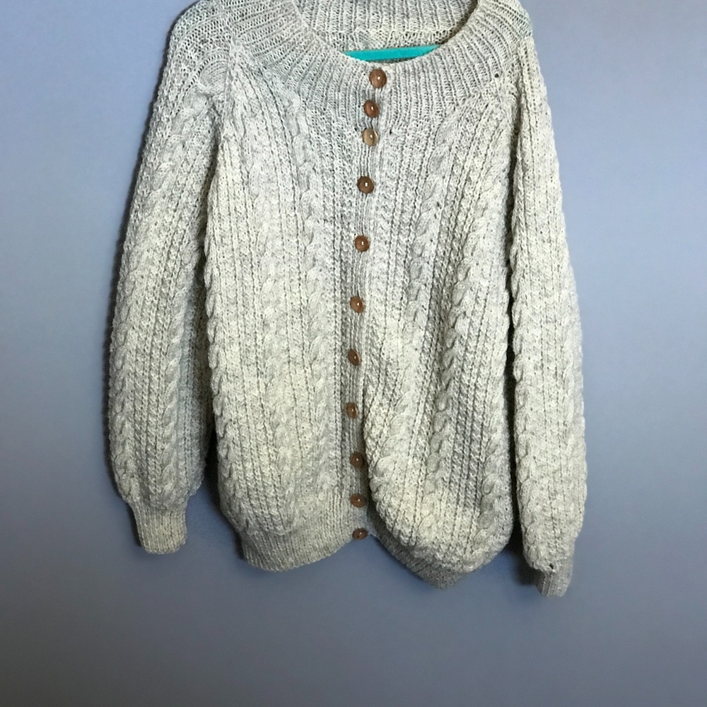 Vintage Handmade Unisex Sweater With Pockets